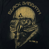 Black Sabbath US Tour '78 T Shirt Mens Large Black Graphic Rock Band Tee