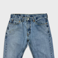 Levi's 505 Jeans Mens 34x30 Blue Regular Fit Straight Leg Light Wash Denim Pants