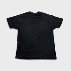 Vintage 90s Sun Flower T Shirt Mens XL Black USA Painted Faded Single Stitch Tee