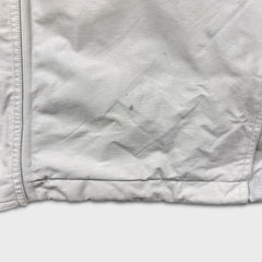 Vintage 90s The North Face Jacket Mens Large White Full Zip Nature Mountain Coat