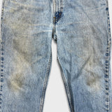 Vintage Y2K Levi's 516 Jeans Mens 36x30 Blue Slim Fit Straight Leg Light Wash Distress Denim Pants