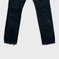 Polo Ralph Lauren Hudson Slim Jeans Mens 31x30 Black Dark Wash Denim Pants