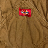 Dickies Overalls Mens 36x32 Brown Bib Hammer Loop Workwear Carpenter Canvas