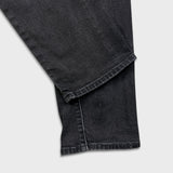 Levi's 510 Skinny Jeans Mens 32x28 Black Dark Wash Stretch Mid Rise Tapered Leg Denim Pants