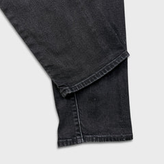 Levi's 510 Skinny Jeans Mens 32x28 Black Dark Wash Stretch Mid Rise Tapered Leg Denim Pants