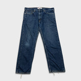 Vintage Y2K Levi's 505 Jeans Mens 36x30 Blue Regular Fit Straight Leg Dark Wash Denim Pants