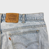 Vintage 90s Levi's 619 Jeans Mens 36x30 Orange Tab Straight Leg Light Wash Denim Pants