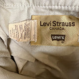 Vintage 90s Levi’s Strauss Dress Pants Mens 32x32 Brown Pleated Wool Blend Trouser