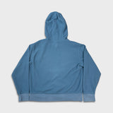 Vintage Y2K Gap Fleece Mens XS Blue Spell Out Outdoor Hooded Pullover Jacket