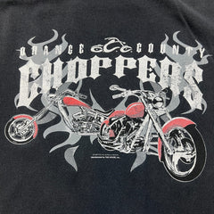 Vintage 2003 Orange County Choppers T Shirt Mens Large Black Faded Distress Bike Tee