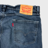 Levi's 505 Jeans Mens 34x30 Blue Regular Fit Straight Leg Dark Wash Denim Pants