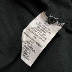 Robert Graham Shirt Mens Medium Black Cotton Casual Preppy Short Sleeve Polo