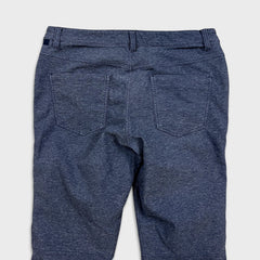 Lululemon ABC Slim Fit 5 Pocket Pant Mens 34x32 Blue Casual Stretch Trousers