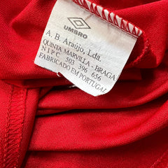 Vintage 90s Sporting Braga Umbro Soccer Jersey Mens Large Red Portugal