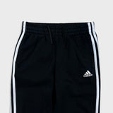 Vintage Y2K Adidas Sweatpants Mens Large Black 3 Stripes Spell Out Taper Leg Jogger