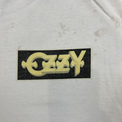 Vintage Y2K Ozzy Osbourne Blizzard of Ozz T Shirt Mens Large White Band Tee