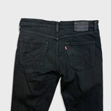 Levi's 511 Jeans Mens 34x34 Black Slim Fit Mid Rise Dark Wash Stretch Denim Pants