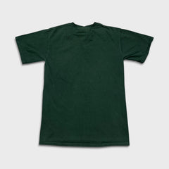 Vintage Y2K Gildan Ultra Cotton Blank T Shirt Mens Small Green Faded Short Sleeve Pocket Tee