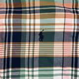Polo Ralph Lauren Plaid Shirt Mens XL Green Button Up Preppy Long Sleeve