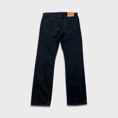 Levi's 501 Jeans Mens 32x32 Black Original Straight Leg Dark Wash Denim Pants