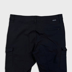 Projek Raw Pants Mens 36x30 Black Slim Tapered Leg Chino Cargo Casual Trousers
