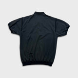 Vintage Y2K Playboy Polo Shirt Mens Medium Black Heavyweight Knit Short Sleeve