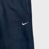 Vintage Y2K Nike Sportswear Sweatpants Mens Small Black Swoosh Relaxed Fit Paint Stain Faded