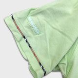 Burberry Golf Polo Shirt Mens Large Green Nova Check Tartan Cotton Preppy