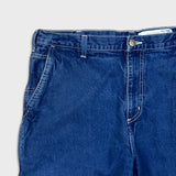 Carhartt Jeans Mens 36x32 Blue Original Dungaree Fit Workwear Baggy Denim Pants