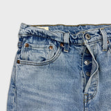 Levi's 501 S Jeans Womens 27x28 Blue Skinny Fit Slim Taper Leg Light Wash Denim Pants