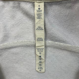 Lululemon Scuba Hoodie III Womens Size 6 White Dottie Eye Full Zip Hooded Sweater
