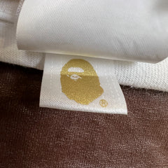 A Bathing Ape BAPE T Shirt Mens Large White Big Ape Head Double Sided Tee