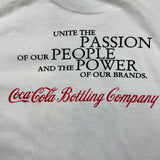 Vintage Y2K Coca Cola Canada T Shirt Mens Large White People Passion Power Tee
