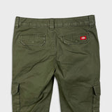 Dickies Pants Womens 32x31 Green Relaxed Faded Workwear Straight Leg Cargo