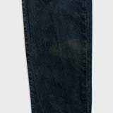 Polo Ralph Lauren Hudson Slim Jeans Mens 31x30 Black Dark Wash Denim Pants