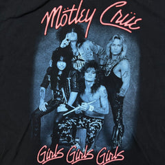 2019 Motley Crue T Shirt Mens XL Black Girls Girls Girls Graphic Rock Band Tee
