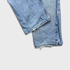 Vintage Y2K Levi's 505 Jeans Mens 36x30 Blue Regular Fit Straight Leg Light Wash Faded Pants