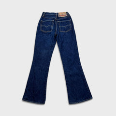 Vintage 90s Diesel Bold Flare Jeans Womens 26x30 Blue Dark Wash Pants