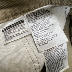 Levi's 514 Pants Mens 32x30 Beige Straight Fit Stretch Corduroy Casual