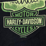 2013 Harley Davidson Movember 13th T Shirt Mens Medium Black Skull Biker Tee
