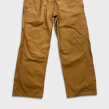 Dickies Overalls Mens 36x32 Brown Bib Hammer Loop Workwear Carpenter Canvas
