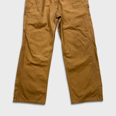 Dickies Overalls Mens 36x32 Brown Bib Hammer Loop Workwear Carpenter Canvas