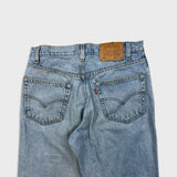 Vintage 90s Levi's 550 Jeans Mens 32x30 Blue Relaxed Fit Light Wash Baggy Denim Pants