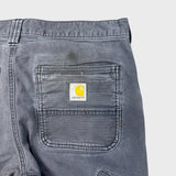 Carhartt Pants Mens 30x32 Gray Double Knee Relaxed Fit Rugged Flex Workwear