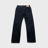 Vintage Y2K Levi's 505 Jeans Mens 32x32 Black Regular Fit Straight Leg Dark Wash Denim Pants