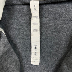 Lululemon Scuba Hoodie Womens Size 6 Gray Full Zip Sports Hooded Sweater