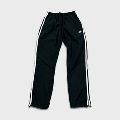 Adidas Track Pants Mens Small Black Essentials 3 Stripes Trefoil Athletic Jogger
