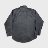 Vintage 90s Levi's Denim Shirt Men Medium Black Faded Western Button Up