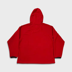 Vintage 90s Chaps Ralph Lauren Fleece Mens Large Red Hooded Pullover Jacket