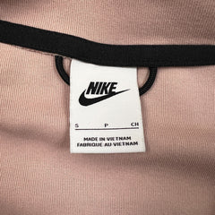 Nike Tech Fleece Hoodie Womens Small Pink Sportswear Full Zip Hooded Sweater